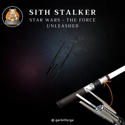 Sith Stalker / Star Killer Saber Spikes - for Cosplay or Custom Figures 3D model