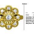 01.jpg Unique Round Diamond Cluster Engagement Ring