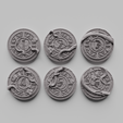lizardmen-objectives.png STL file Lizardmen Objective Markers・Template to download and 3D print