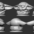 01.jpg Fichier STL Yoda baby (L'enfant)・Modèle à imprimer en 3D à télécharger, F-solo