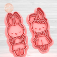 1-1563-04e8215d0db1b88e851708566.png EASTER BUNNY EASTER BUNNY EASTER BUNNY Cookie Cutter with Stamp / Cookie Cutter