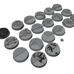 1.jpg 3D file 25mm city base・3D printer design to download
