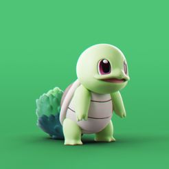 Squirtle_Grass_0.jpg Download file Pokemon - Grass Squirtle • 3D printable design, MarProZ_3D