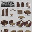 PuzzleLock_Dungeon1.jpg 3D file PuzzleLock Dungeon・Model to download and 3D print