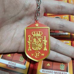 IMG_20221209_222220.jpg Llavero Escudo de España / Spain soccer logo keychain