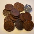 Copper-Pile.jpg Copper Coin, Hare, Set, Token, DnD/Pathfinder, Heads & Tails (STL)