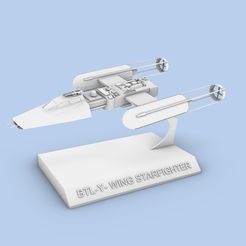 BTL-Y-wing-starfighter.jpg Файл STL Y-КРЫЛО ЗВЕЗДНЫХ ВОЙН・Шаблон для 3D-печати для загрузки