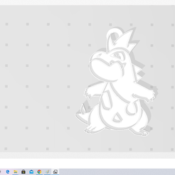 croconaw.png Fichier STL llavero pokemon croconaw・Plan imprimable en 3D à télécharger