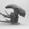MK1-BUST.68.8.jpg Scout Alien Xenomorph Bust 3D Printing model