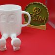 IMG_20241231_124114588.jpg Articulating Mug With Legs Ver 1 Pencil Holder Or Drink Cup