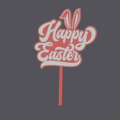 easter.jpg STL file Cake Topper duo - Easter・3D printable design to download