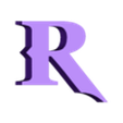 R.stl Letters and Numbers GOD OF WAR Letters and Numbers | Logo