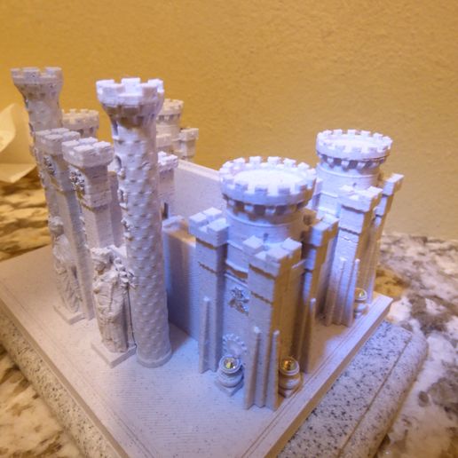 P1090528.jpg PRINTABLE ROMAN CASTLE - SMARTPHONE STAND CELL PHONE HOLDER WITH GEM HOLDING URNS