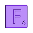 Single_Extruded_F.STL Fichier STL gratuit Pièces et support SCRABBBLE・Modèle imprimable en 3D à télécharger