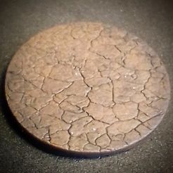 Boue craquelée de base (base 25mm)
