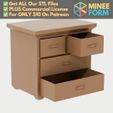 Mini-Bedside-Storage-Drawer.jpg Bedside Drawer Style Desk Organizer with Pull-Out Drawer for Coins & Trinkets MineeForm FDM 3D Print STL File