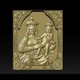 007.jpg Madonna and Baby bas relief for CNC 3D