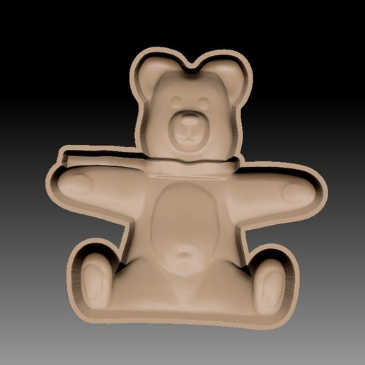 TEDDY BEAR BATH BOMB MOLD 3D model