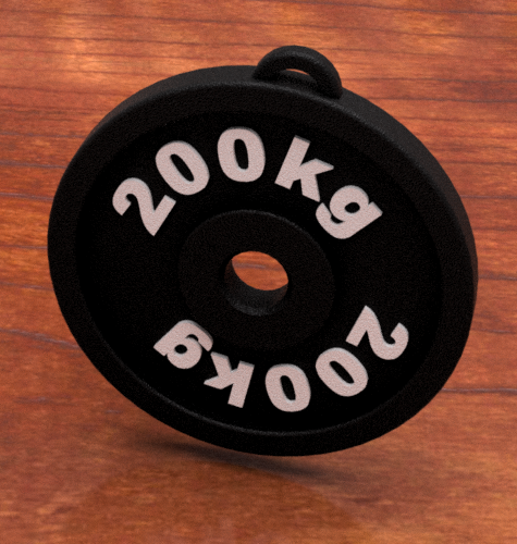 🏋️‍♂️ Weight Disk Key Ring