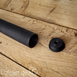 airsoft-3D-print-OPS-12th-silencer-SPR-MK12-Black-hawk-down-delta-force-special-4.png Airsoft muzzle brake SPR mk12 and silencer OPS 12th - complete set!
