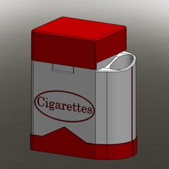 Cigarrero.jpg Porta cigarros para 20 c. y un encendedor. (Cigarrera)