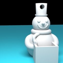 snowman000003.jpg snowman keychain or figurine to hang on the tree!