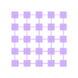 BedLevelTest_25mm_squares.stl Ender 3 25 Point Mesh Leveling First Layer Test