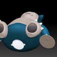 Snorlax-Piggybank01.jpg Snorlax Pokémon+normal version with base!-Piggy Bank