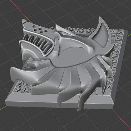 STL file Space Wolves chapter Badge・3D printable model to download・Cults