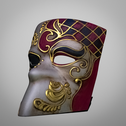 Bauta-1ab-3.png Archivo STL Máscara veneciana IV - Bauta・Diseño para descargar y imprimir en 3D