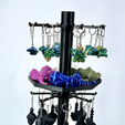 IMG_1143.png STL file Peg Hook Display Carousel・3D printer design to download