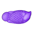 FISH.obj fish model of relief for cnc or 3d printing