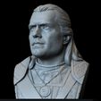 Geralt09.RGB_color.jpg Geralt of Rivia from The Witcher, 3d Printable Bust