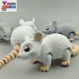 01.jpg Flexi Mouse – Rato articulado e engraçado | Modelo imprimível em 3D
