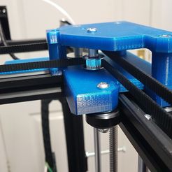gantry_block_with_pulley_support.jpg Free STL file Tronxy X5S Gantry carriages and belt geometry alignment・3D print object to download