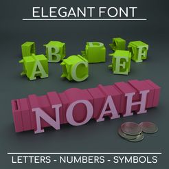 Elegant-Fonts-Cults-01.jpg LetterBank: The personalized Piggy Bank - Elegant Font