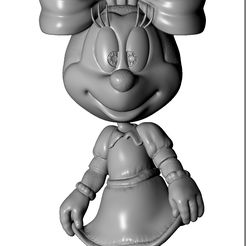 15.jpg Download STL file Minnie Mouse for 3D Print • 3D printer object, gt5prologue