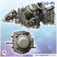 5.jpg Ork tank with cannon and triangular tracks (20) - Future Sci-Fi SF Post apocalyptic Tabletop Scifi Wargaming Planetary exploration RPG Terrain