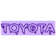 Toyota_Word_Emblem_V1.stl Drippy Toyota Emblem/Badge