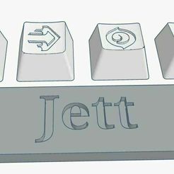 Jett-set-deboss.jpg Valorant Jett Abilities Custom Keycaps Debossed Design