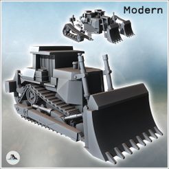 1-PREM.jpg Moderner Bagger mit großer Frontschaufel (6) - Kalte Ära Moderne Kriegsführung Konflikt Weltkrieg 3 RPG Post-Apo WW3 WWIII