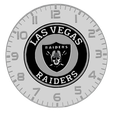 RaidersClockSample-removebg-preview.png Multicolor Las Vegas Raiders Desk Clock