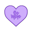 HeartBeMine.stl Be mine solid shampoo and mold for soap pump