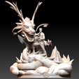 Preview33.jpg Shang Chi and Dragon Diorama - Marvel 3D print model