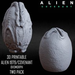 1979_COVENANT_EGG_TWO-PACK-copy.jpg 3D PRINTABLE ALIEN EGG 1979 COVENANT FLAT BOTTOM TWO PACK