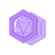 Haxagon_Dice_Tray_Assembly.stl Hexagonal cube tray - Transport box with magnetic closure