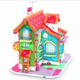 0.jpg MAISON 5 HOUSE HOME CHILD CHILDREN'S PRESCHOOL TOY 3D MODEL KIDS TOWN KID Cartoon Building 5