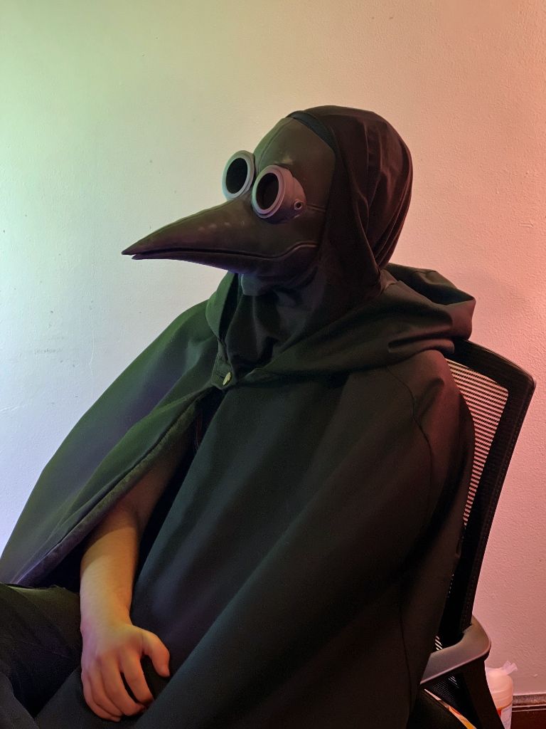 IMG_4867_clipdrop-relight.jpg 3MF file Articulated Plague Doctor Mask・Model to download and 3D print, punchnate
