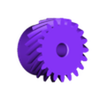 smallGearHealical.stl Free 3D file YAGE Geared Bowden Extruder M8 bolt 608 Wall mount・3D printable design to download