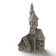4.png Medieval Architecture - House with tower and turret